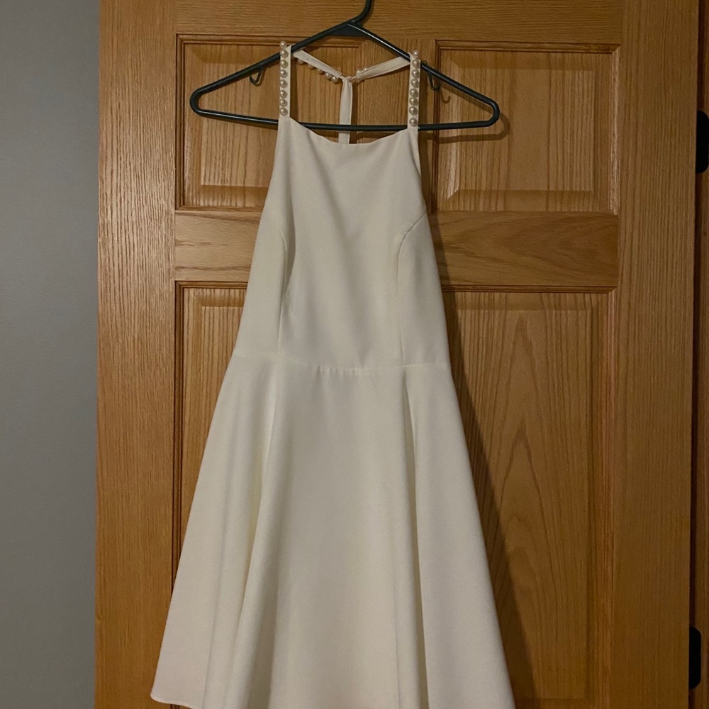 Lulus White Homecoming Dress size medium